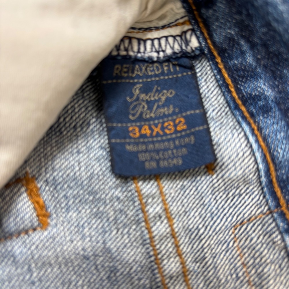 Tommy Bahama Indigo Palms Mens 34x32( ACT 33x30.5)Blue Relaxed Fit Jeans Denim - Picture 4 of 9